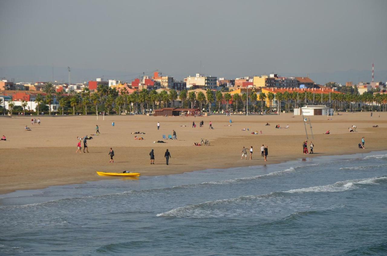 Malvarrosa Beach Apartment Valencia Buitenkant foto